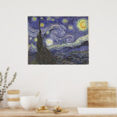 van Gogh - Starry Night (1889) Poster (Küche)