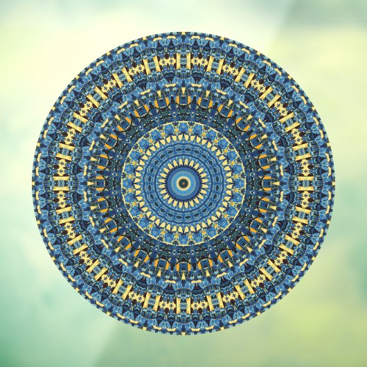 Van Gogh Starry Night Abstrakt Groovy Boho Mandala Fensteraufkleber (Blatt 3)