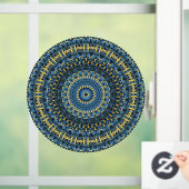 Van Gogh Starry Night Abstrakt Groovy Boho Mandala Fensteraufkleber (Zuhause)