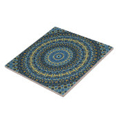 Van Gogh Starry Night Abstrakt Groovy Boho Mandala Fliese (Seite)