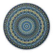 Van Gogh Starry Night Abstrakt Groovy Boho Mandala Keramikknauf (Vorderseite)