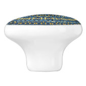 Van Gogh Starry Night Abstrakt Groovy Boho Mandala Keramikknauf (Seitenansicht)