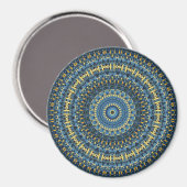Van Gogh Starry Night Abstrakt Groovy Boho Mandala Magnet (Vorderseite/Rückseite)