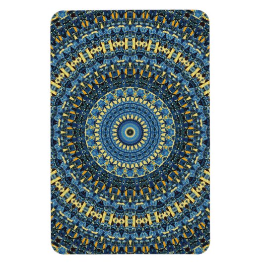 Van Gogh Starry Night Abstrakt Groovy Boho Mandala Magnet (Vertikal)