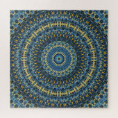 Van Gogh Starry Night Abstrakt Groovy Boho Mandala Puzzle (Horizontal)