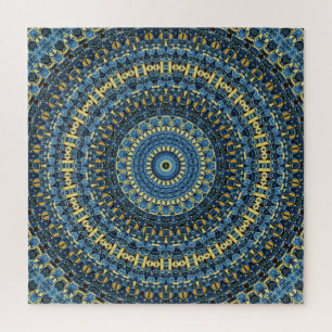 Van Gogh Starry Night Abstrakt Groovy Boho Mandala Puzzle
