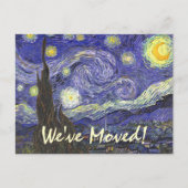 Van Gogh Starry Night, Adresänderung Ankündigungspostkarte (Vorderseite)