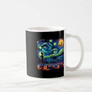 Van Gogh Starry Night Alien Man Halloween Fall Pum Kaffeetasse