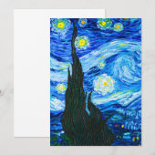 Van Gogh Starry Night Ankündigung (Vorne/Hinten)