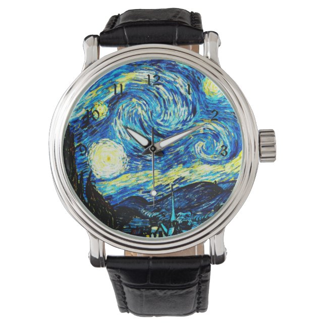 Van Gogh: Starry Night Armbanduhr (Vorderseite)