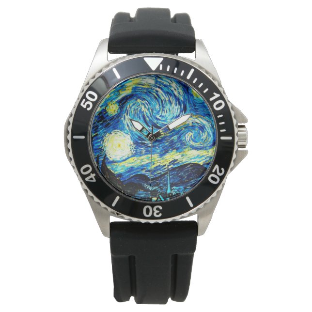 Van Gogh - Starry Night Armbanduhr (Vorderseite)