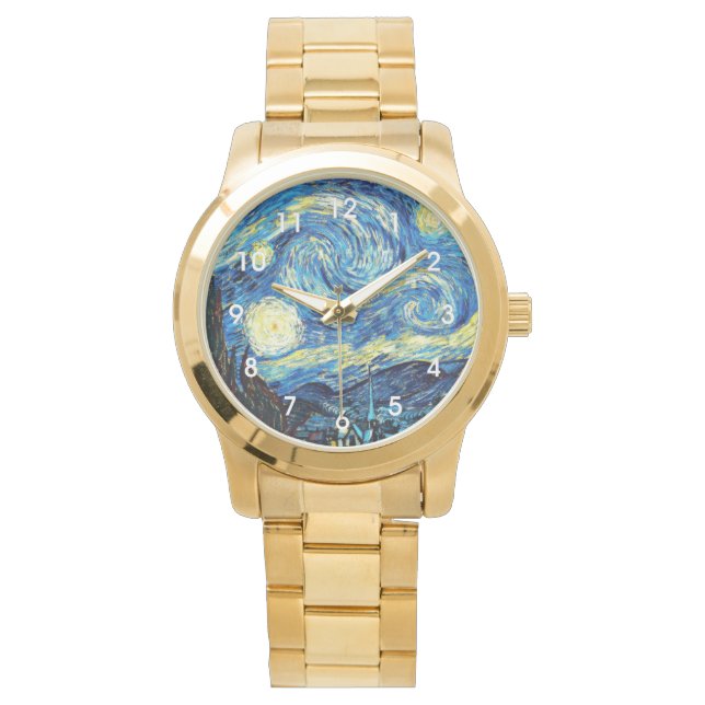 Van Gogh - Starry Night Armbanduhr (Vorderseite)