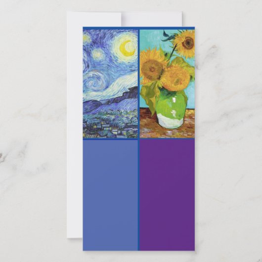 Van Gogh, Starry Night, Art Lesezeichen Card Karte (Vorderseite)