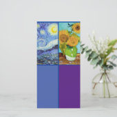Van Gogh, Starry Night, Art Lesezeichen Card Karte (Stehend Vorderseite)