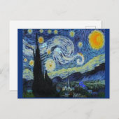 Van Gogh - Starry Night - Art Parody, Postkarte (Vorne/Hinten)