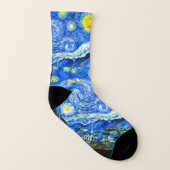Van Gogh - Starry Night - Art Socks Socken (Links - Innen)