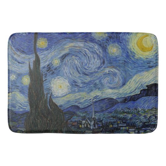 Van Gogh Starry Night Badematte (Vorderseite)