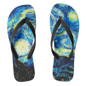 Van Gogh - Starry Night Badesandalen (Fußbett)