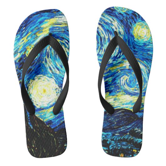 Van Gogh - Starry Night Badesandalen (Fußbett)