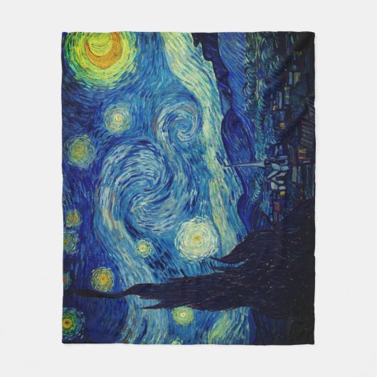 Van Gogh Starry Night Bedding Set Fleecedecke (Vorderseite)