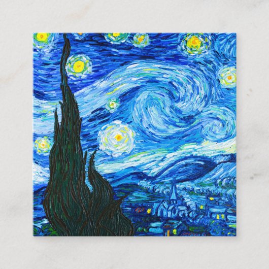 Van Gogh Starry Night Begleitkarte (Vorderseite)