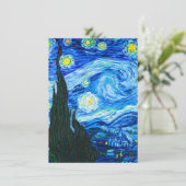 Van Gogh Starry Night Begleitkarte (Stehend Vorderseite)