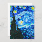 Van Gogh Starry Night Begleitkarte (Vorne/Hinten)