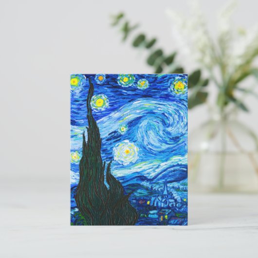 Van Gogh Starry Night Begleitkarte (Stehend Vorderseite)