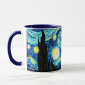 Van Gogh - Starry Night, berühmte Tasse für Malere (Links)