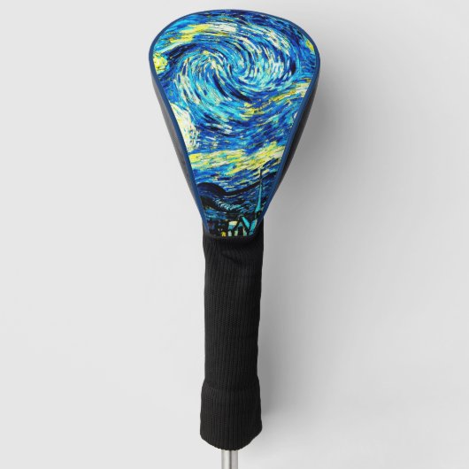 Van Gogh - Starry Night, berühmtes Bild, Golf Headcover (Vorderseite)
