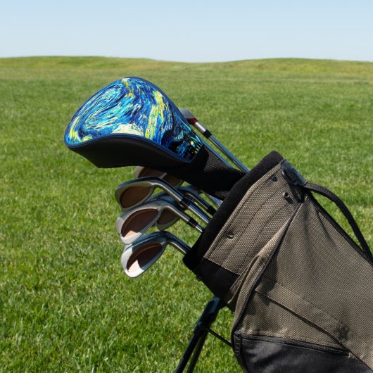 Van Gogh - Starry Night, berühmtes Bild, Golf Headcover (In SItu)