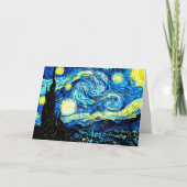 Van Gogh - Starry Night, berühmtes Bild Karte (Vorderseite)