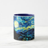 Van Gogh - Starry Night, berühmtes Bild, Tasse (Zentrum)