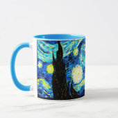 Van Gogh - Starry Night, berühmtes Bild Tasse (Links)