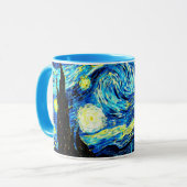 Van Gogh - Starry Night, berühmtes Bild Tasse (Vorderseite Links)