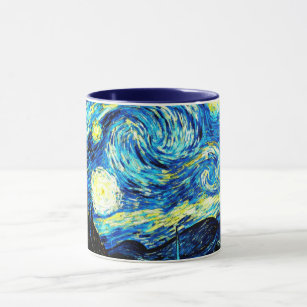 Van Gogh, Starry Night, berühmtes Bild, Tasse