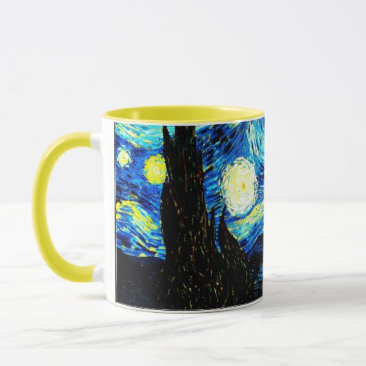 Van Gogh - Starry Night, berühmtes Bild, Tasse (Links)