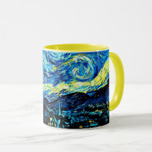 Van Gogh - Starry Night, berühmtes Bild, Tasse