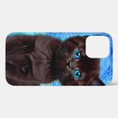 Van Gogh Starry Night Black Cat Case-Mate iPhone Hülle (Rückseite (Horizontal))