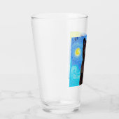 Van Gogh Starry Night Black Cat Glas (Rechts)