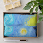Van Gogh Starry Night Black Cat Seidenpapier (Geschenk)