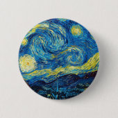 Van Gogh Starry Night Button (Vorderseite)