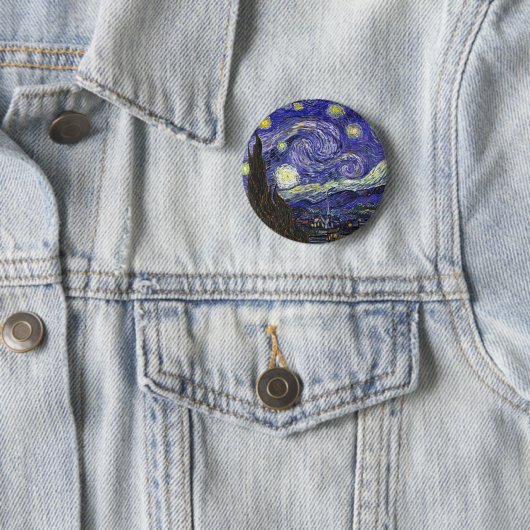 Van Gogh Starry Night Button (Beispiel)