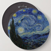 Van Gogh Starry Night Button (Vorne & Hinten)