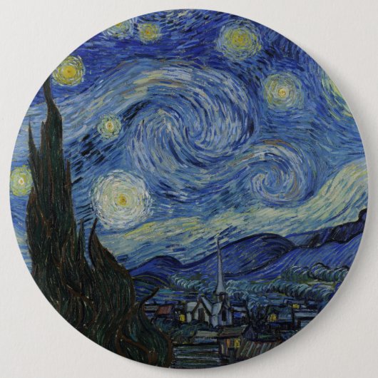 Van Gogh Starry Night Button (Vorderseite)