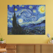 Van Gogh - Starry Night Canvas Print Leinwanddruck (Insitu (Wohnzimmer))