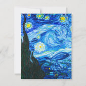 Van Gogh Starry Night Card (Vorderseite)