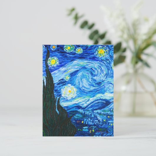 Van Gogh Starry Night Card (Stehend Vorderseite)