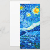 Van Gogh Starry Night Card (Vorne/Hinten)