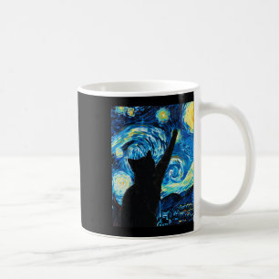 Van Gogh Starry Night Cat Lover Kitten Kaffeetasse